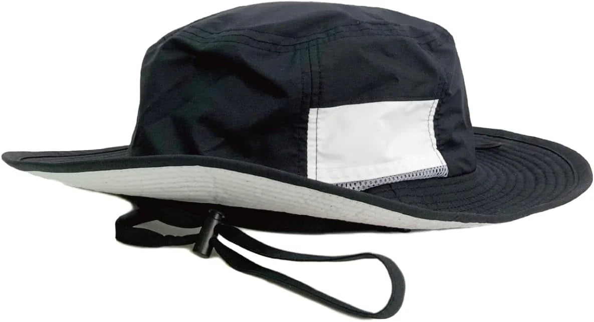 [ベーシクエンチ] サファリハット Teflon Safari Hat 撥水 手洗い UVカット 99.9% UPF50+ 日除け あご紐 洗える 雨の日 帽子 レディース メンズ フリーサイズ キッズサイズ ビッグサイズ