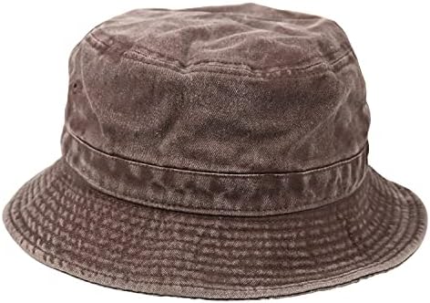 [ニューハッタン] バケットハット メンズ レディース 帽子 100% cotton pigment dyed bucket hat ブランド 後染め 無地 ユニセックス [並行輸入品]