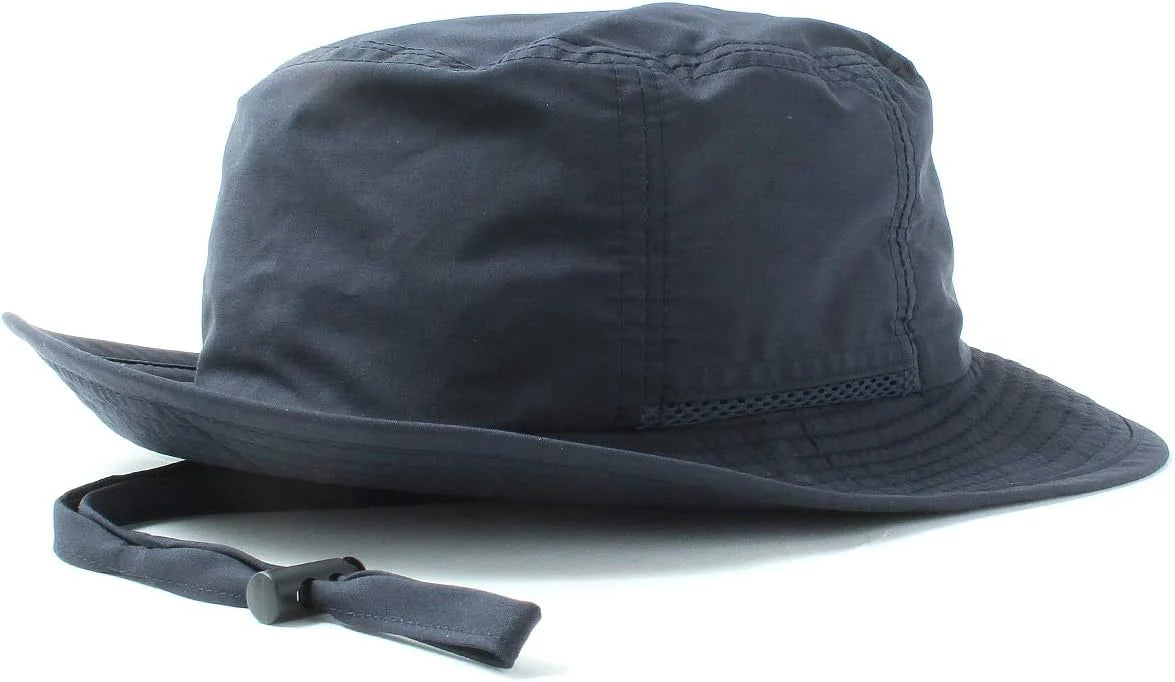[ベーシクエンチ] サファリハット Teflon Safari Hat 撥水 手洗い UVカット 99.9% UPF50+ 日除け あご紐 洗える 雨の日 帽子 レディース メンズ フリーサイズ キッズサイズ ビッグサイズ