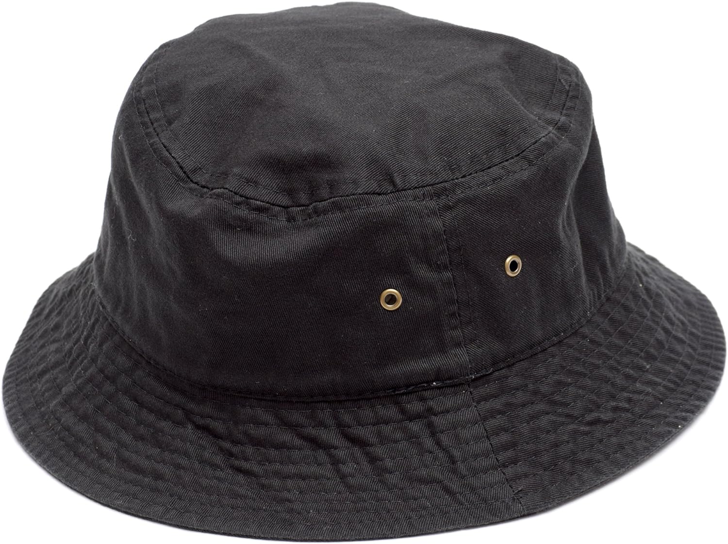 [ニューハッタン]NEWHATTAN ストーンウォシュ バケットハット 1500 ブラック L/XL(60cm～61cm) [並行輸入品]