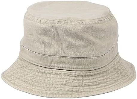 [ニューハッタン] バケットハット メンズ レディース 帽子 100% cotton pigment dyed bucket hat ブランド 後染め 無地 ユニセックス [並行輸入品]